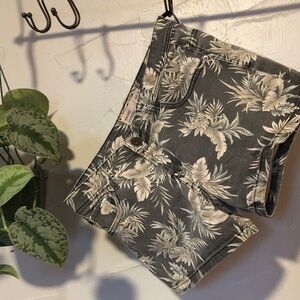 Cotton On Gray Floral Jean Shorts